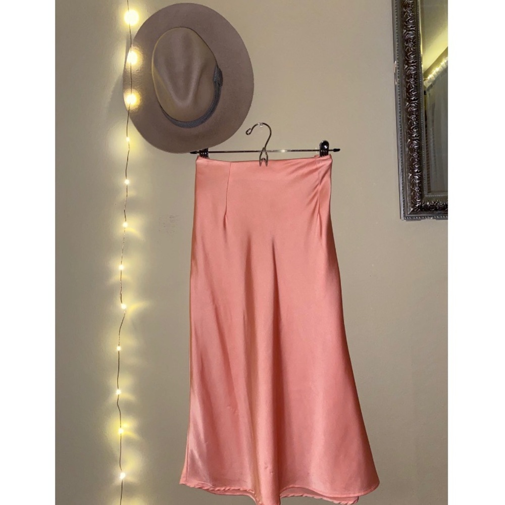 Nasty Gal - Satin Midi Skirt